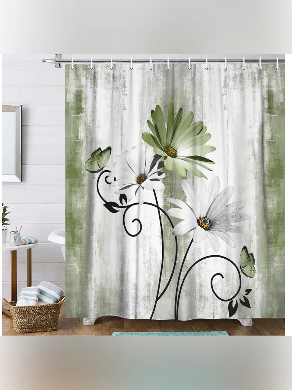 Shower Curtain 100% Polyester - White